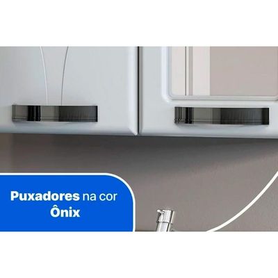 Gabinete de Banheiro c/ Espelho Rubi 2 Portas Branco - Telasul