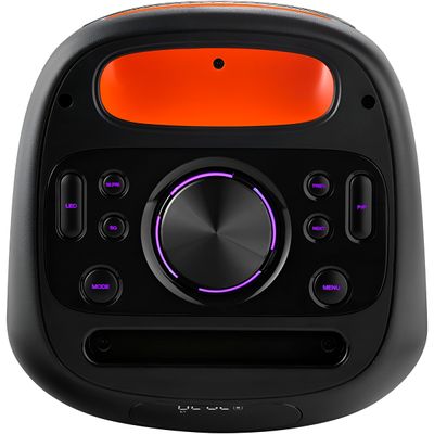 Caixa de Som Bluetooth Potente 250W Portátil com Alça e Viva Voz Preta
