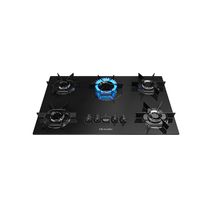 Cooktop Mueller 5 Bocas com Ultra Chama, Mesa de Vidro e Acendimento Superautomático, MCG5BB, Preto Bivolt