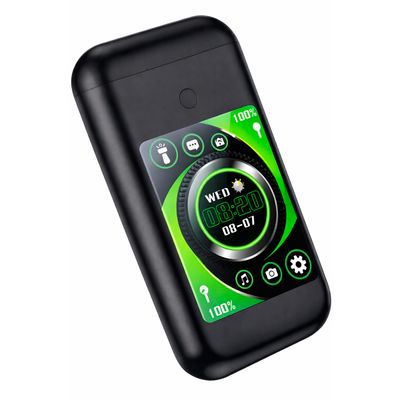 Fone de Ouvido Bluetooth com Power Bank 5000mAh, Tela LED e Bluetooth 5.3 – Fone com Case Carregadora - Cor:Preto