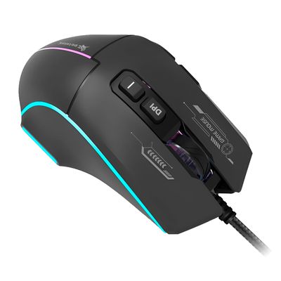 Mouse Gamer com Fio Óptico RGB Jogo Escritório Computador