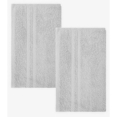 Kit 2 Toalhas De Banho De Algodão Rovitex Home Cinza UN / Cinza