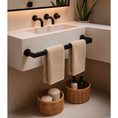 Kit 2 Toalhas De Rosto De Algodão Rovitex Home Marrom UN / Marrom