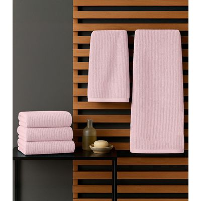 Kit Toalha De Rosto E Banho Algodão Rovitex Home Rosa UN / Rosa