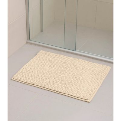 Kit 3 Tapetes Pipoca Bolinha Toque Macio Rovitex Home Bege UN / Bege