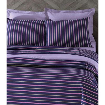 Jogo De Cama Solteiro 3 Peças Lar E Lazer Roxo UN / Roxo