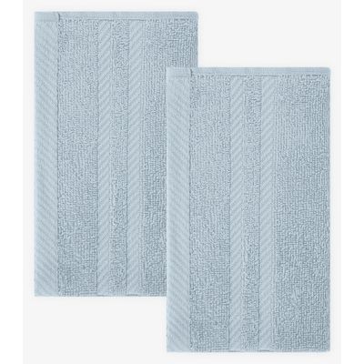 Kit 2 Toalhas De Rosto De Algodão Rovitex Home Azul UN / Azul