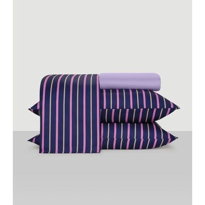 Jogo De Cama Solteiro 3 Peças Lar E Lazer Roxo UN / Roxo