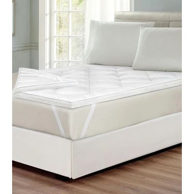 Pillow Top Super Volumoso Casal Lar e Lazer Branco UN / Branco
