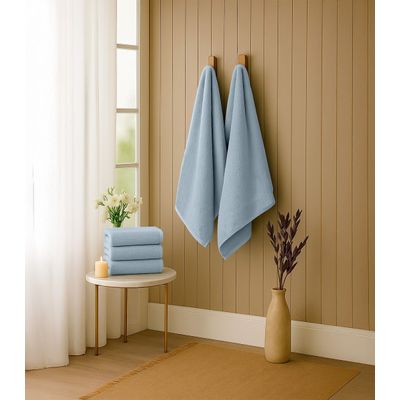 Kit 2 Toalhas De Banho De Algodão Rovitex Home Azul UN / Azul