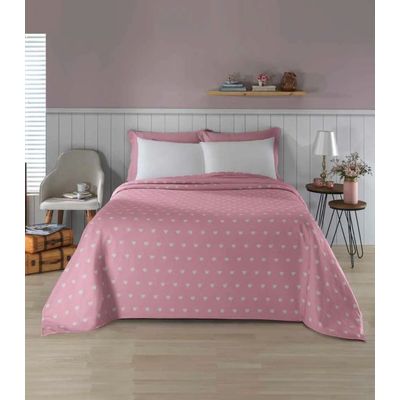 Manta Polar Casal Lar E Lazer Rosa UN / Rosa