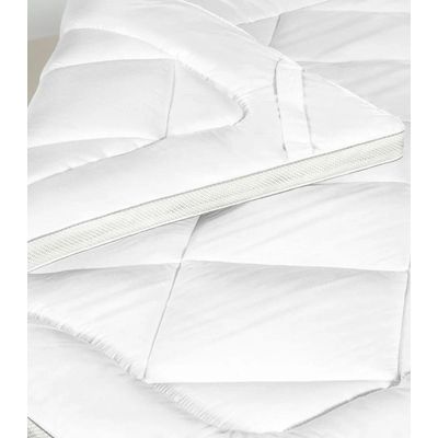 Pillow Top Super Volumoso Queen Lar e Lazer Branco UN / Branco