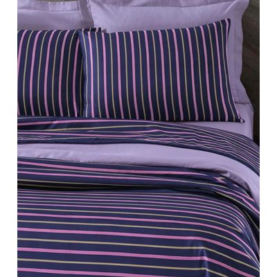 Jogo Capa de Edredom Queen 3 Peças Lar e Lazer Roxo UN / Roxo