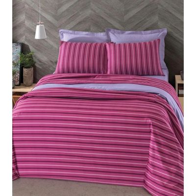 Jogo De Cama King 4 Peças Lar E Lazer Rosa UN / Rosa