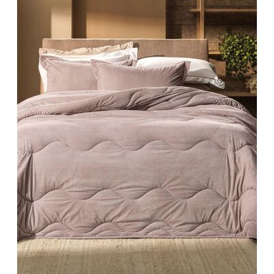 Edredom Queen Blend Sense Peluciado Altenburg Rosa UN / Rosa