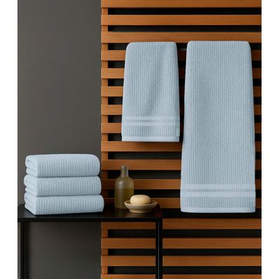 Kit Toalha De Rosto E Banho Algodão Rovitex Home Azul UN / Azul