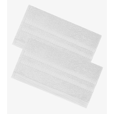 Kit 2 Toalhas De Rosto De Algodão Rovitex Home Branco UN / Branco