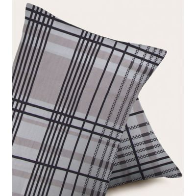 Jogo De Cama 4 Peças Supercal Casal Corttex Cinza UN / Cinza