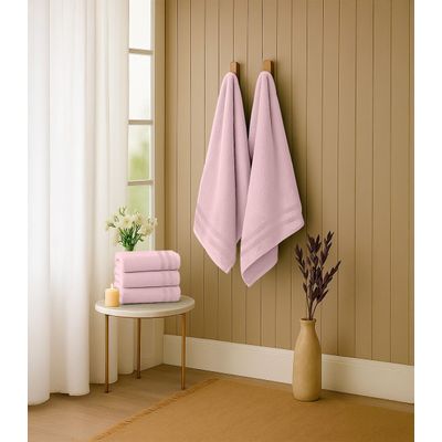 Kit 2 Toalhas De Banho De Algodão Rovitex Home Rosa UN / Rosa