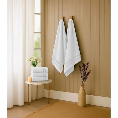 Kit 2 Toalhas De Banho De Algodão Rovitex Home Branco UN / Branco