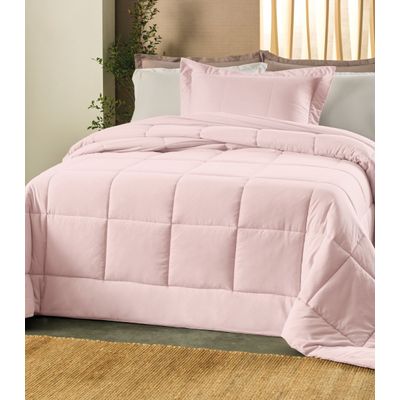 Edredom Soufflé Solteiro Matelassê Altenburg Rosa UN / Rosa