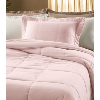 Edredom Soufflé Solteiro Matelassê Altenburg Rosa UN / Rosa