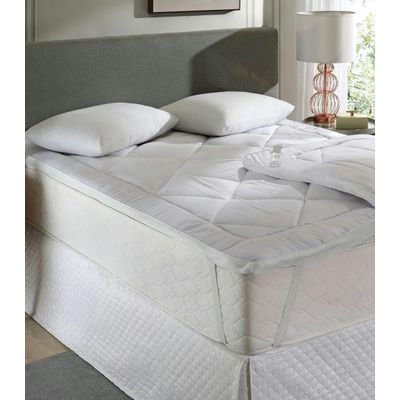 Pillow Top Super Volumoso Solteiro Lar e Lazer Branco UN / Branco