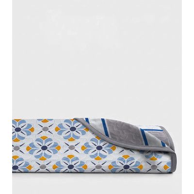 Colcha Dupla Face Solteiro 150 Fios Camesa Cinza UN / Cinza