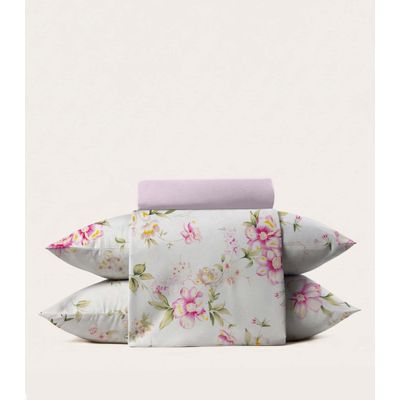 Jogo De Cama 4 Peças Supercal Queen Corttex Bege UN / Bege