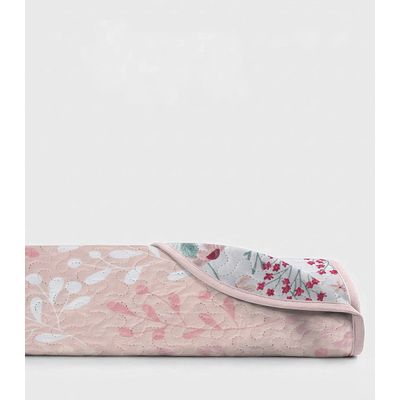 Colcha Dupla Face Solteiro 150 Fios Camesa Rosa UN / Rosa