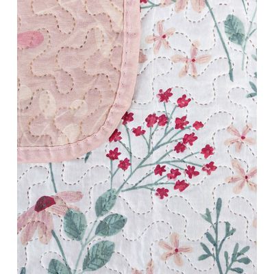 Colcha Dupla Face Solteiro 150 Fios Camesa Rosa UN / Rosa