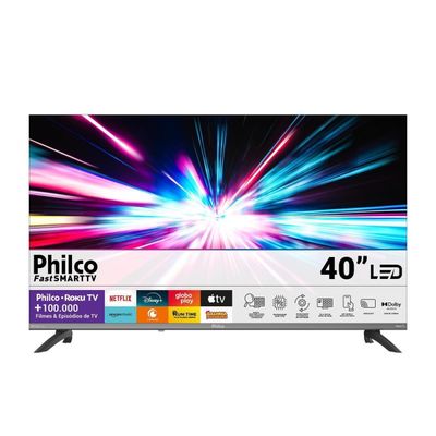 Smart TV 40" Full HD Philco P40CRA Roku TV