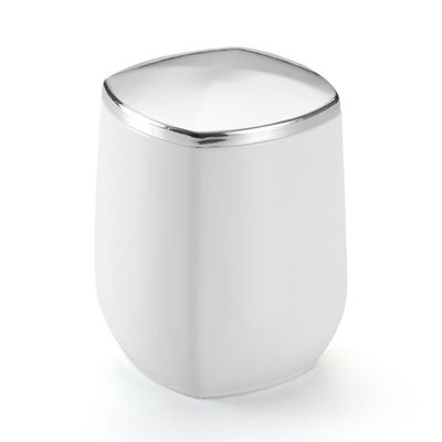 Porta Cotonete e Algodão Arthi Branco UNICA