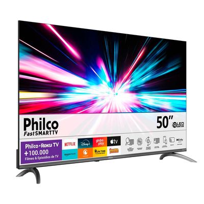 Smart Tv Led 50" Roku Tv P50crb 4K Philco Bivolt