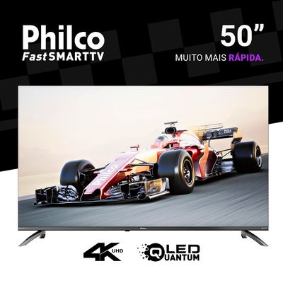 Smart Tv Led 50" Roku Tv P50crb 4K Philco Bivolt