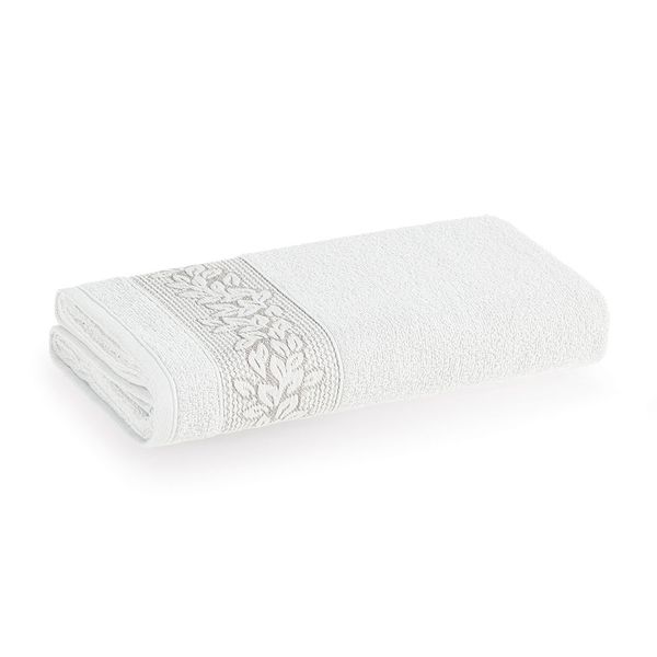 Toalha de Banho 135x70cm Provence Branca Karsten