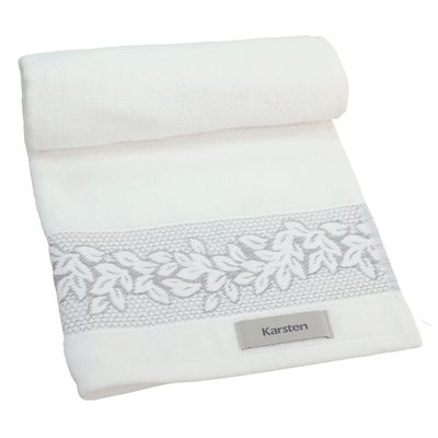 Toalha de Banho 135x70cm Provence Branca Karsten