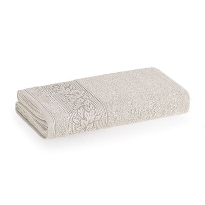 Toalha de Banho 135x70cm Provence Karsten Cinza Platina