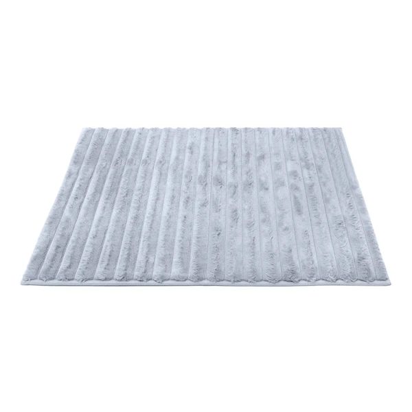 Tapete Buettner Microfibra 100% Poliéster Antiderrapante Soleido 40x60cm Chumbo