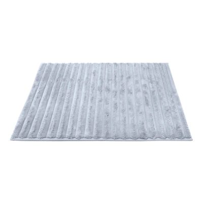 Tapete Buettner Microfibra 100% Poliéster Antiderrapante Soleido 40x60cm Chumbo