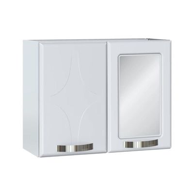Espelheira de Banheiro Rubi 70cm Branco - Telasul