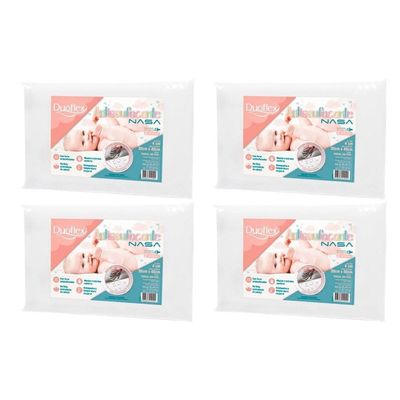 Travesseiro Infantil BB3002 NasaBaby 200Fios 4Un Duoflex -