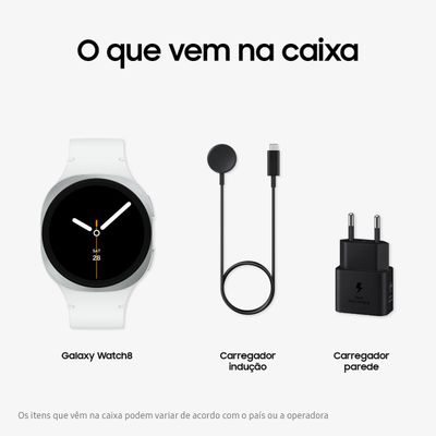 Smartwatch Samsung Galaxy Watch8 40mm Bluetooth Prata