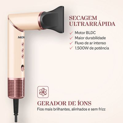 Secador de Cabelo 5 Em 1 1500W Mondial Rosa 127V