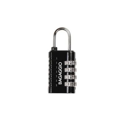 Cadeado para Mala com 4 Dígitos Alloy Preto U / Preto