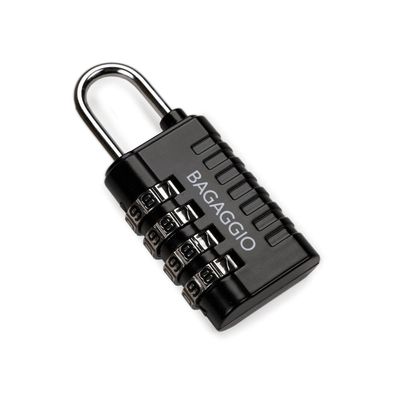 Cadeado para Mala com 4 Dígitos Alloy Preto U / Preto