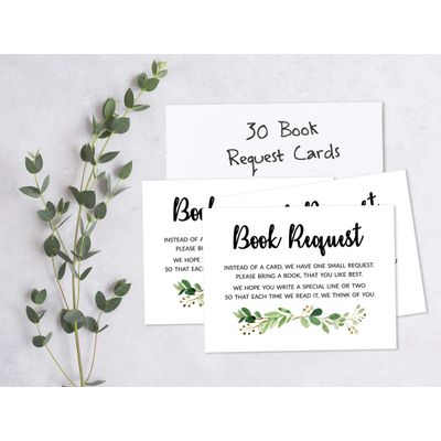30 Cartões para Chá de Bebê Safari com Espaços para Preencher - Inkdotpot 10,16 Cm × 7,62 Cm / Branco - Livro pro Bebê