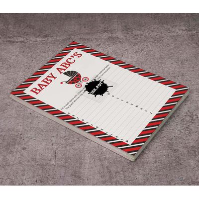 Pacote com 50, Coleção Chá de Bebê para Menina, Jogo ABC, Jogos Divertidos, Atividades e Decorações Tema Joaninha - Inkdotpot 12,7 Cm × 17,78 Cm / Branco