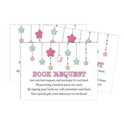 30 Cartões para Chá de Bebê Estilo Preenchível Brilha, Brilha, Estrelinha Neutro e em Branco - Inkdotpot 10,16 Cm × 7,62 Cm / Branco - Livro pro Bebê