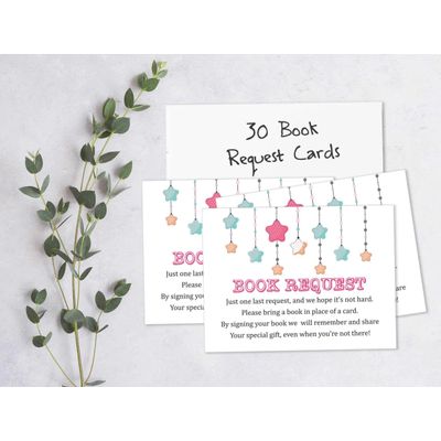 30 Cartões para Chá de Bebê Estilo Preenchível Brilha, Brilha, Estrelinha Neutro e em Branco - Inkdotpot 10,16 Cm × 7,62 Cm / Branco - Livro pro Bebê